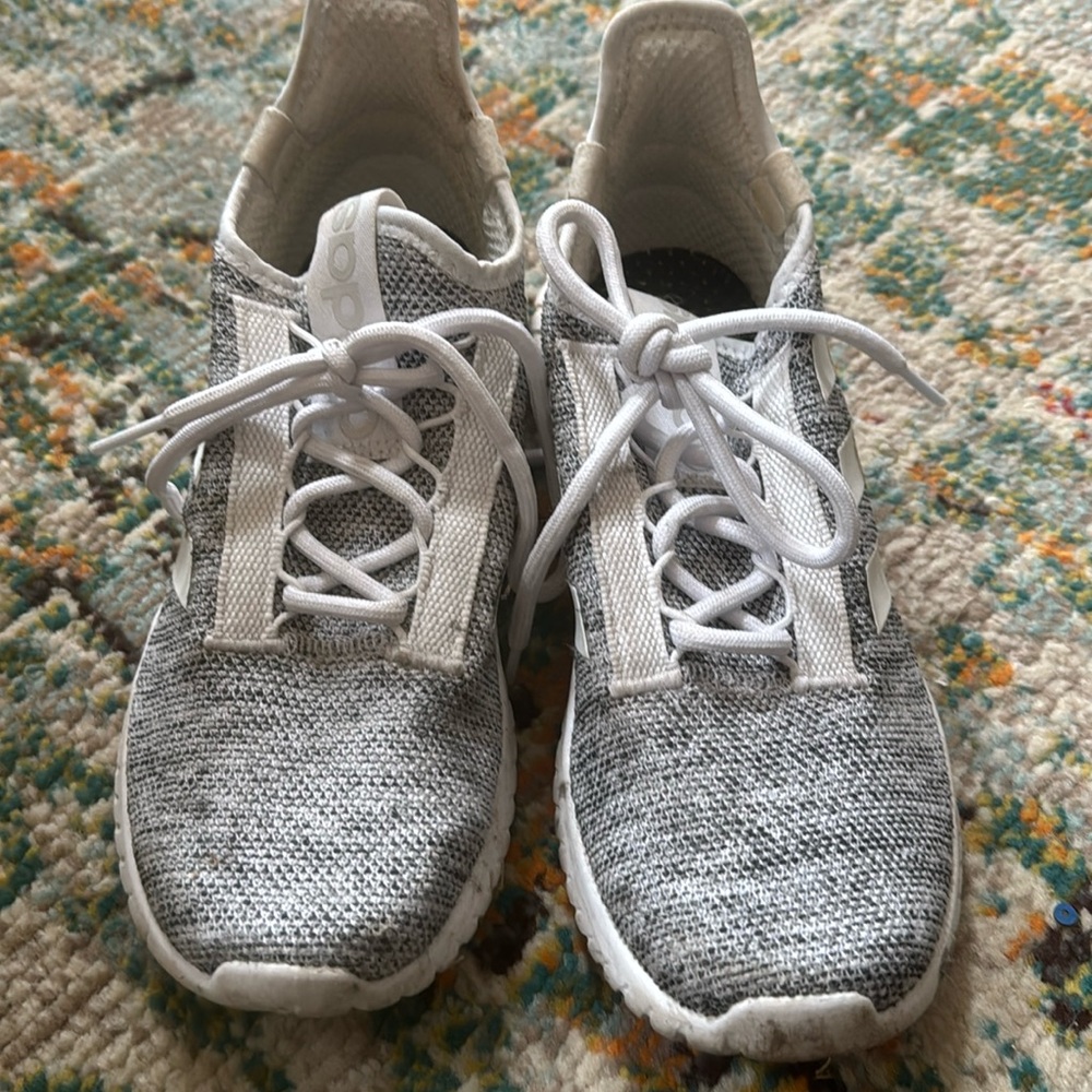 Used white and grey adidas